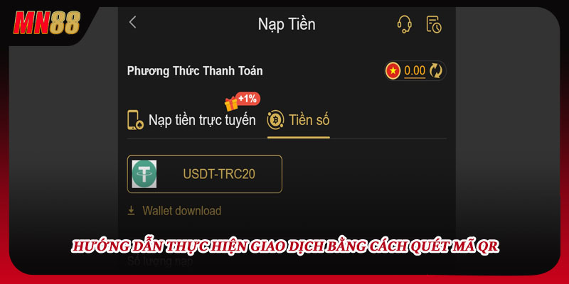 Hướng dẫn thực hiện giao dịch bằng cách quét mã QR